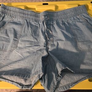 Maurices Light Blue Jean Shorts